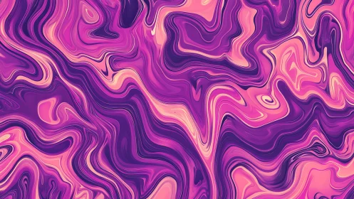 Velvet Magma Rivers in Electric Pink and Plum Motion.