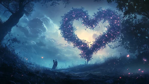 Love's Luminous Vision: A Moment Beyond Time.