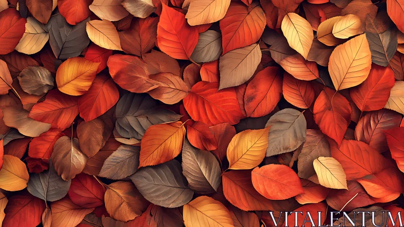 Burnished autumn leaves create a warm seasonal tapestry