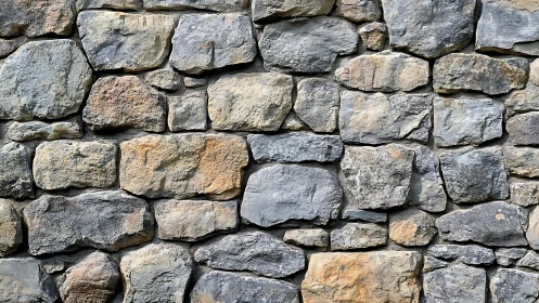 Rustic stone wall texture with natural colors and rough surface.