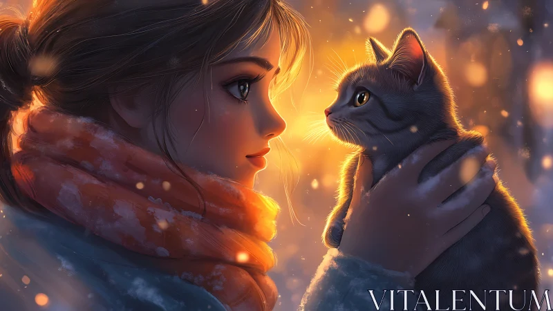 Golden Hour Connection With Your Feline Friend.