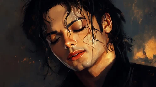 Velvet-lit portrait of a dreamy crooner in quiet eclipse.