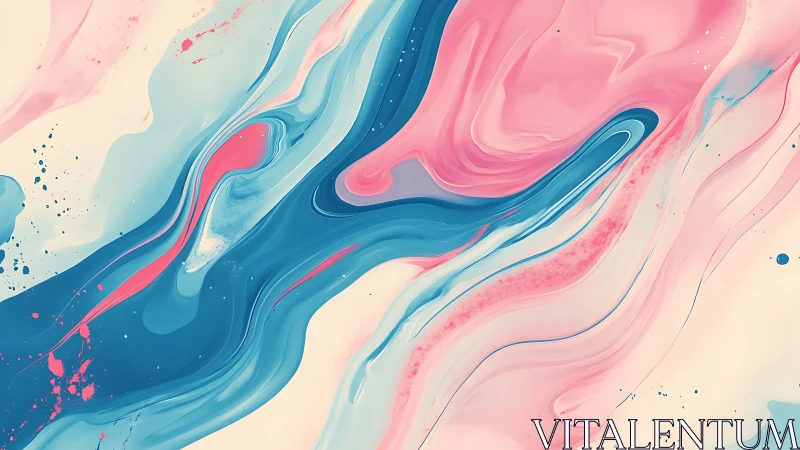 Flowing pastel currents in abstract liquid color fields.