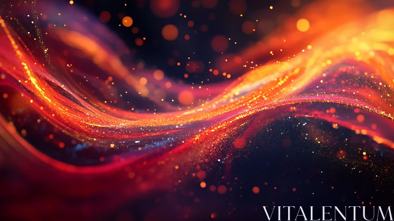 Molten Ribbons Dance Through Darkness, Igniting Cosmic Wonder