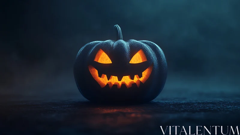 Midnight jack o’lantern glowing with playful mischief.