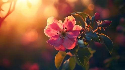 Golden Hour Rose in Soft Focus Bloom.