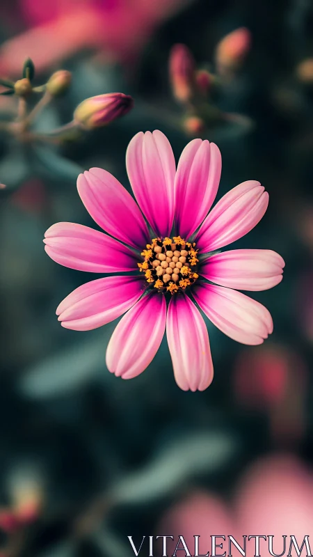 Macro floral study with radial symmetry and soft bokeh focus.