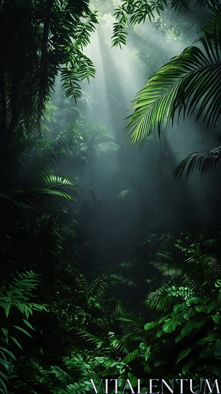 Emerald Cathedral: Where Rainforest Canopy Whispers Through Mist