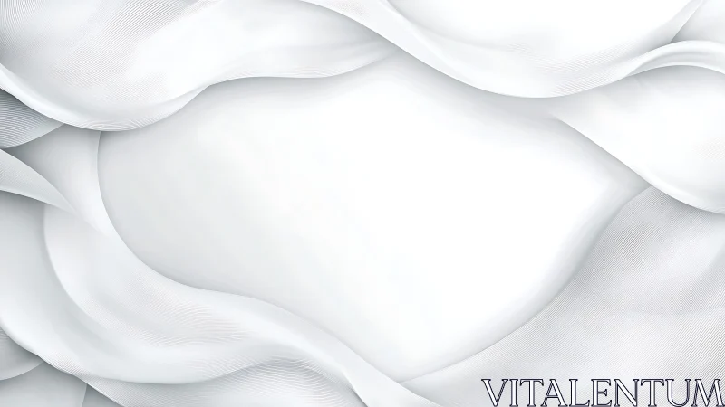 Elegant flowing white abstract waves with soft modern style.