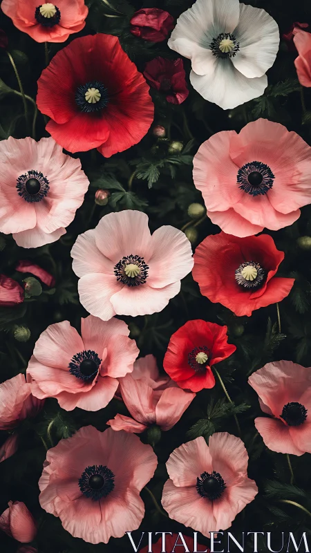 Anemone Flowers in Multiple Color Variations