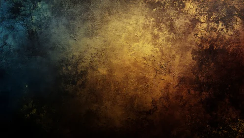 Textured abstract gradient merges teal shadow and golden light