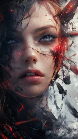 Shattered embers rewrite a porcelain face into stormlight myth