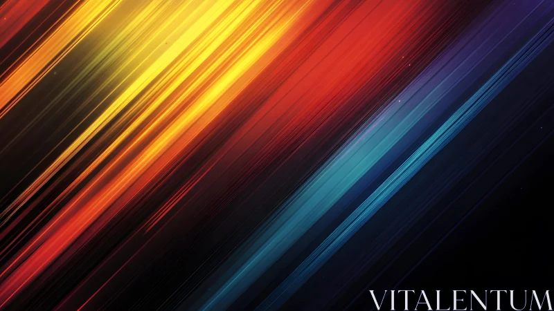 Vivid diagonal light streaks in abstract digital art style.