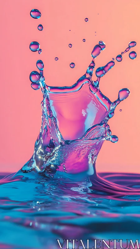 Neon tidal crown erupts in candy-pink and cyan light.