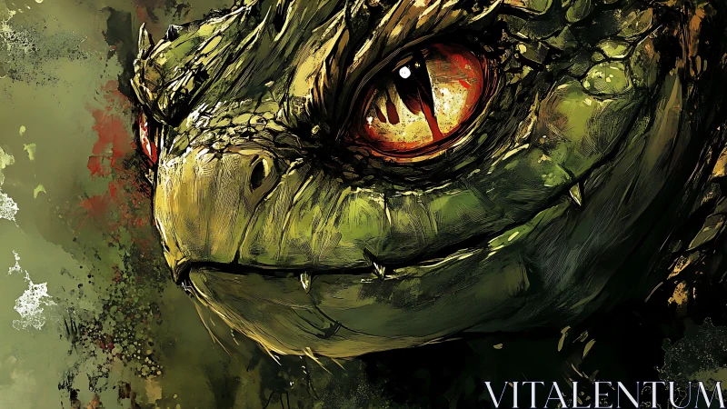 Dragon eye dominates frame with molten amber glare.