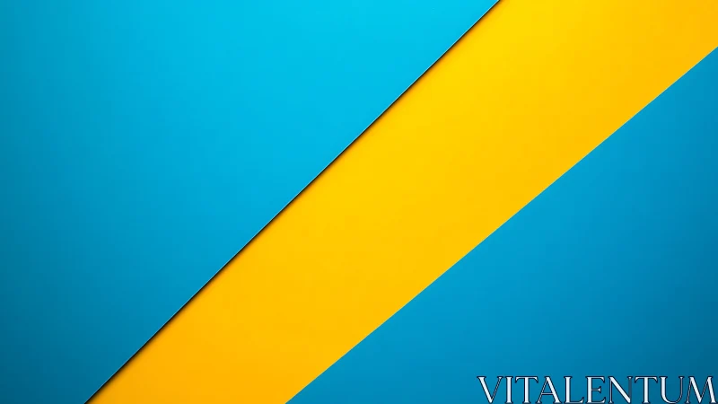 Diagonal cyan and yellow geometric background with flat planes.
