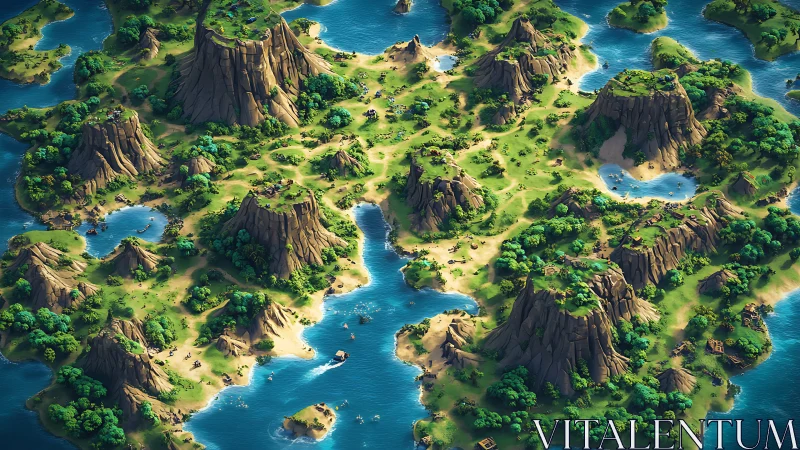 Enchanted Island Archipelago with Dramatic Rock Peaks