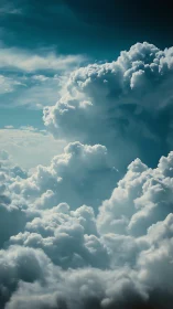 Towering cumulus cloud formations rendered in photoreal detail