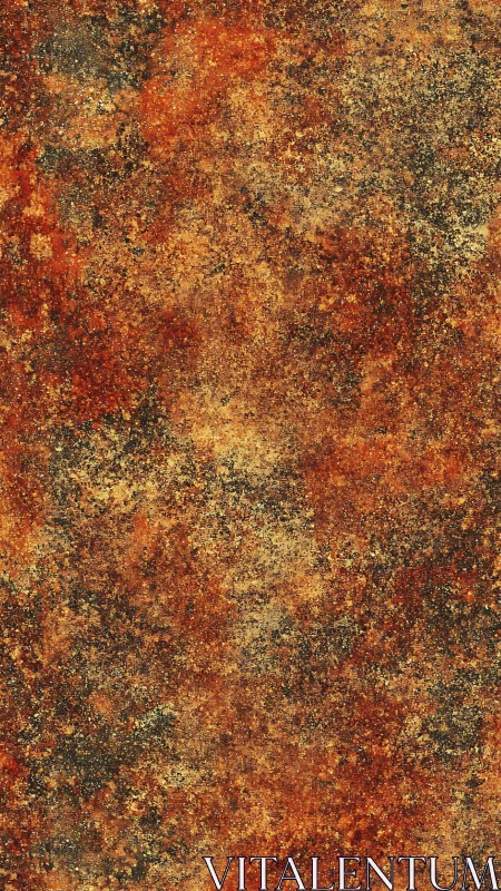 Oxidized ferrous surface with granular corrosion topology.