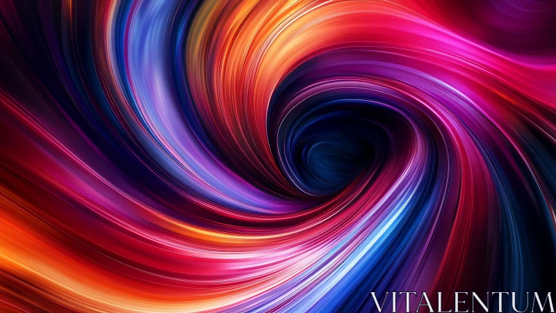 Chromatic vortex curves with luminous flowing energy bands.