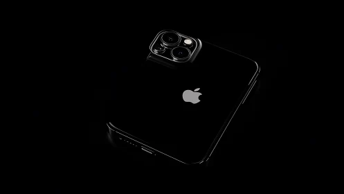 iPhone 13 Pro Black Glass Device Studio Photography.
