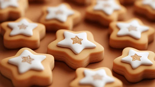 Sugar stars quietly orbit in a caramel colored cookie galaxy