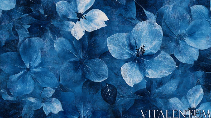 Sapphire Petals Dance in Twilight Dreams.