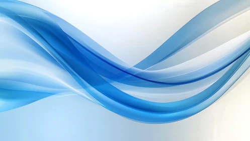 Curved blue waveforms in translucent digital vector composition.