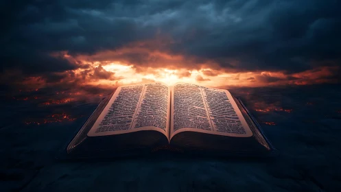 Stormlit scripture opens like a sunrise over shadows.