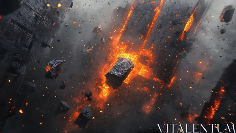 Meteoric Collisions Ignite Cosmic Fire Streams