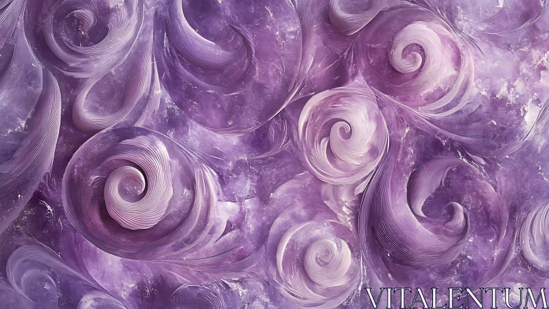 Gentle lavender swirls drifting through a dreamy haze.