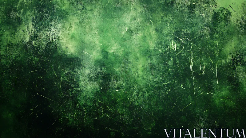 Textured green abstract background with rough gradients.