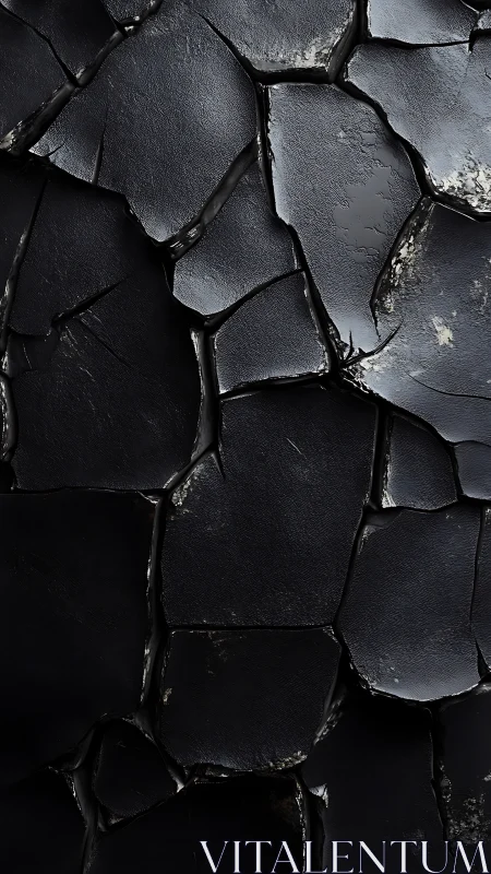 Midnight stone mosaic of cracked, glimmering surfaces.