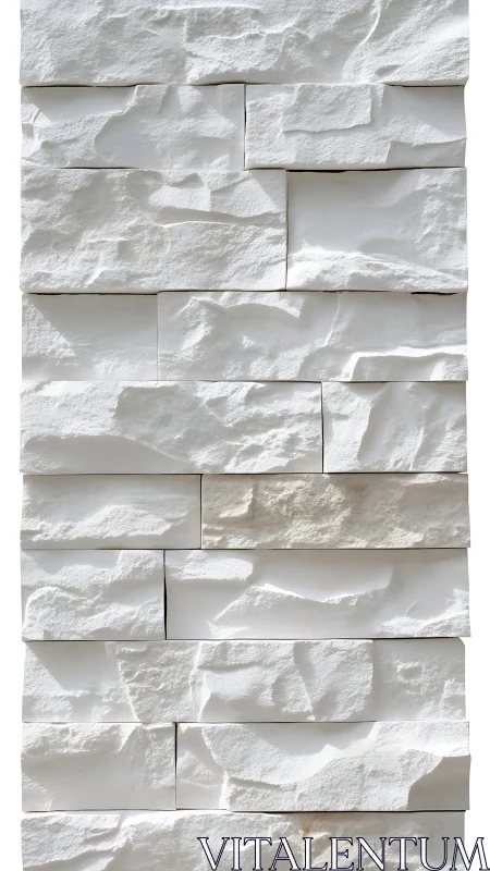 Soft white stone wall with sculpted light and shadow play.