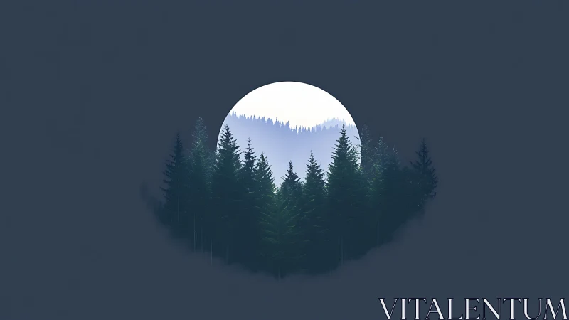 Moonlit Forest Portal: Where Nature Whispers Secrets.