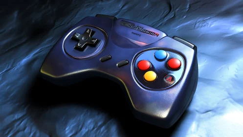 Retro Gaming Controller in Digital Dreams.