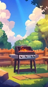 Backyard BBQ Bliss in Summer.