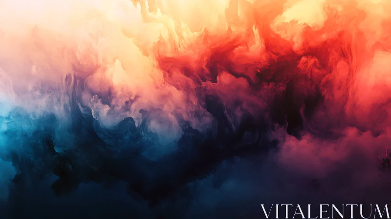 Dreamy sunset clouds swirling through glowing color.