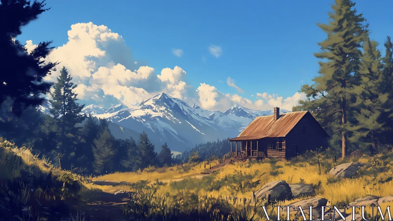 Quiet mountain cabin welcomes sunlight and wide open skies