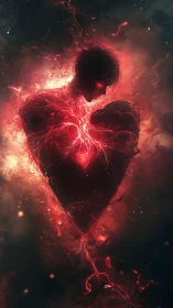 Soul on Fire: A Heart Ablaze with Electric Energy.