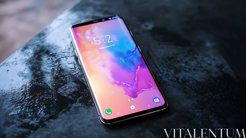 Samsung S10+ Flagship smartphone with gradient AMOLED display