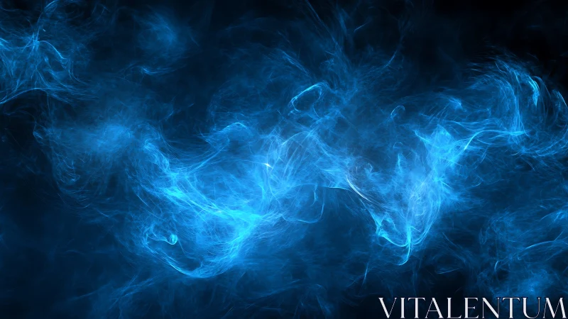 Electric nebula drifts like liquid lightning through midnight