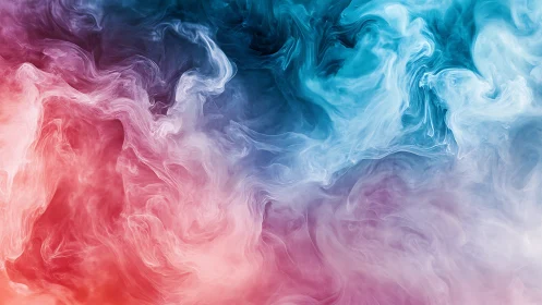 Chromatic turbulent fluid plumes in diffuse gradient field.