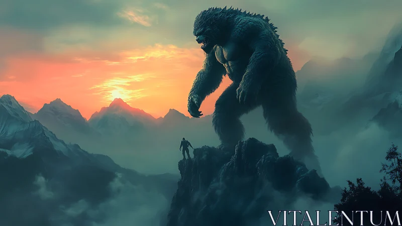 Sunrise dares a lone hero to face the mountain colossus