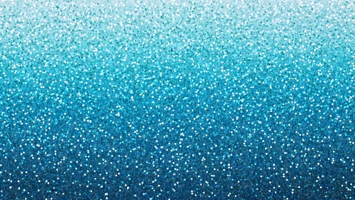 Blue glitter gradient background shows dense circular highlights