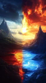 Fire and Ice Valley: Where Inferno Collides with Arctic Currents