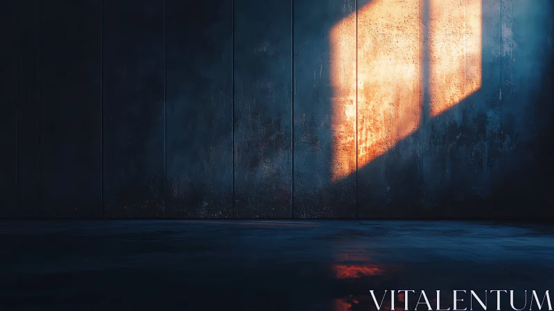 Sunlit geometry quietly carves warmth into a steel wall