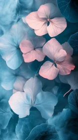 Blushing Petals Dance Through Twilight Mist.