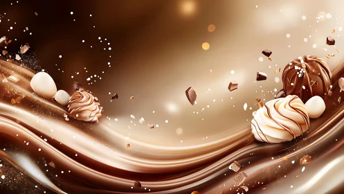 Decadent Chocolate Dreams Dance in Silky Swirls.