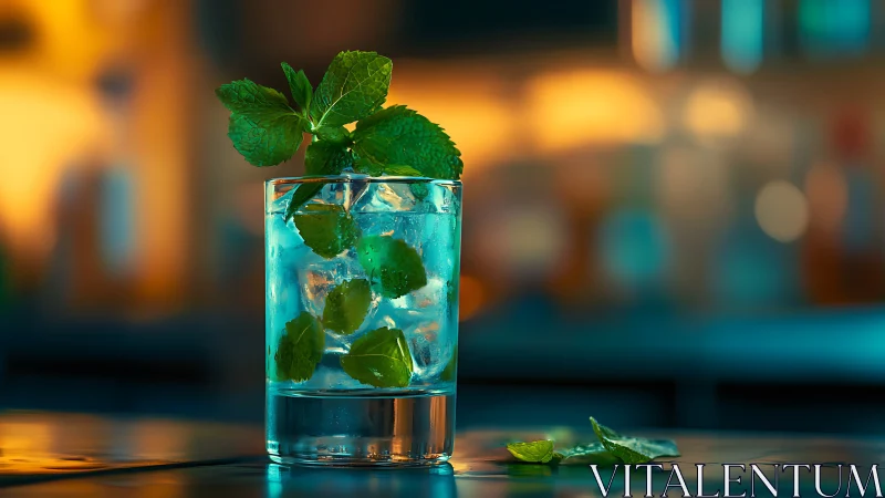 Mojito's Twilight Dream: Where Mint Meets Glow.
